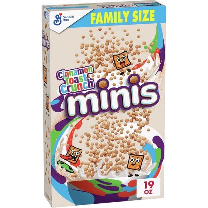 Cinnamon Toast Crunch Minis Breakfast Cereal,Family Size, 19 OZ