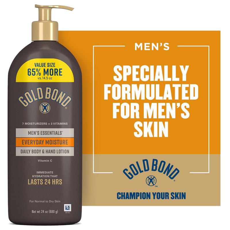 Gold Bond Men\’s Essentials Everyday Moisture Lotion, 24 oz.