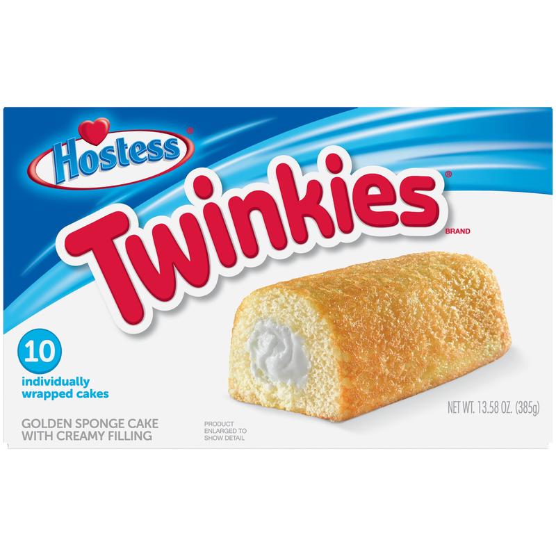 HOSTESS TWINKIES, Creamy Golden Sponge Cake, Individually Wrapped – 13.58 oz, 10 Count