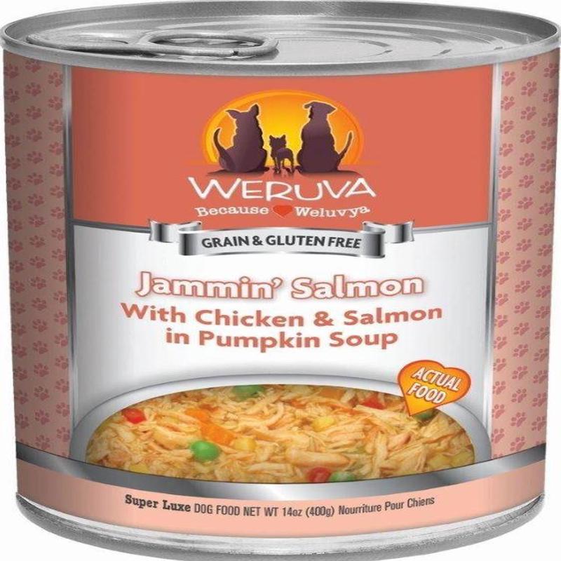 Weruva Jammin Salmon with Chicken & Salmon in Pumpkin Soup Dog Food