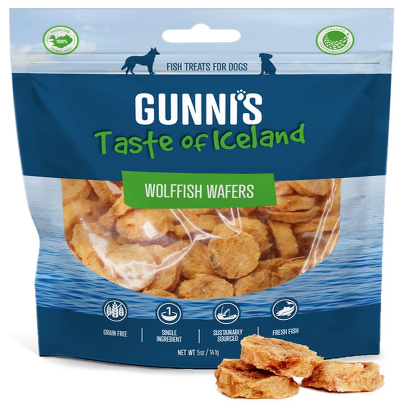 Gunnis WolfFish Wafers Fish Dog Treats
