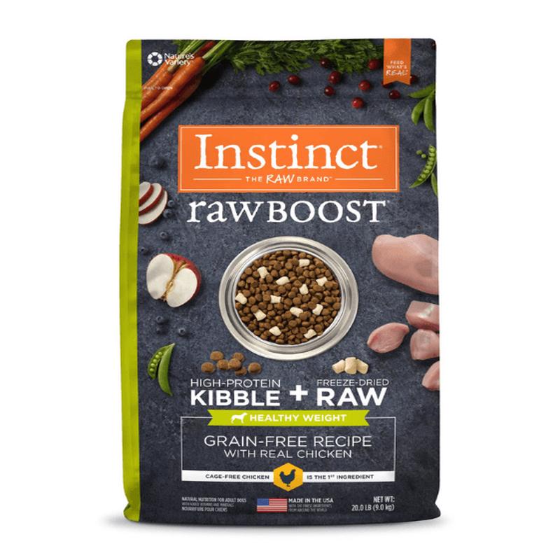 Instinct Raw Boost Grain-Free Kibble Healthy Weight Recipe Dry Dog Food