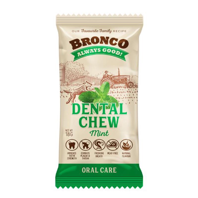 $0.70 ONLY [CLEARANCE]: Bronco Dental Dog Chew (Mint)