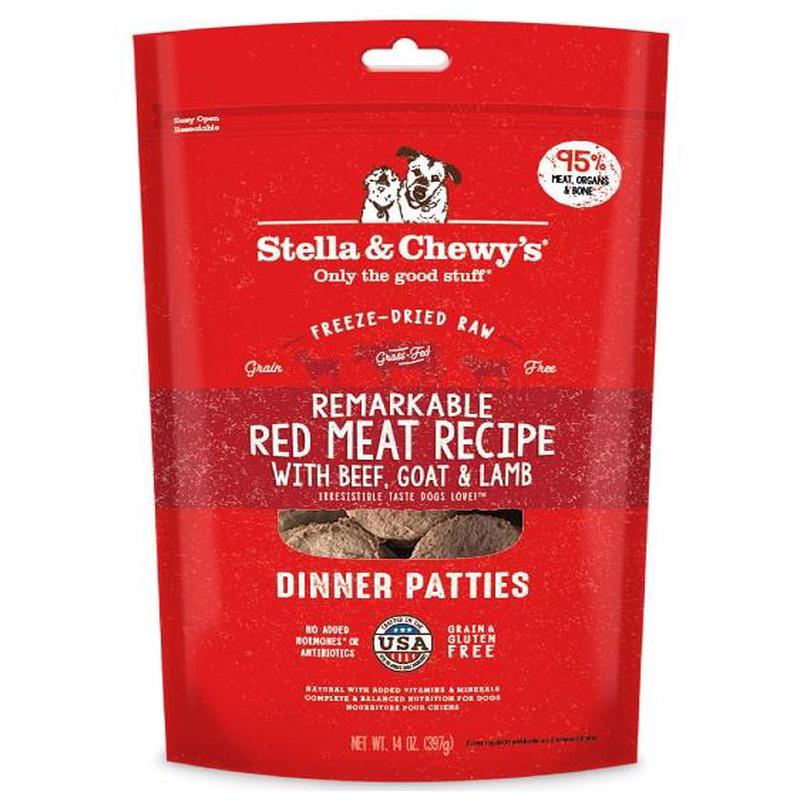 Stella & Chewys Freeze Dried Dinner Patties Dog Food (Red Meat)