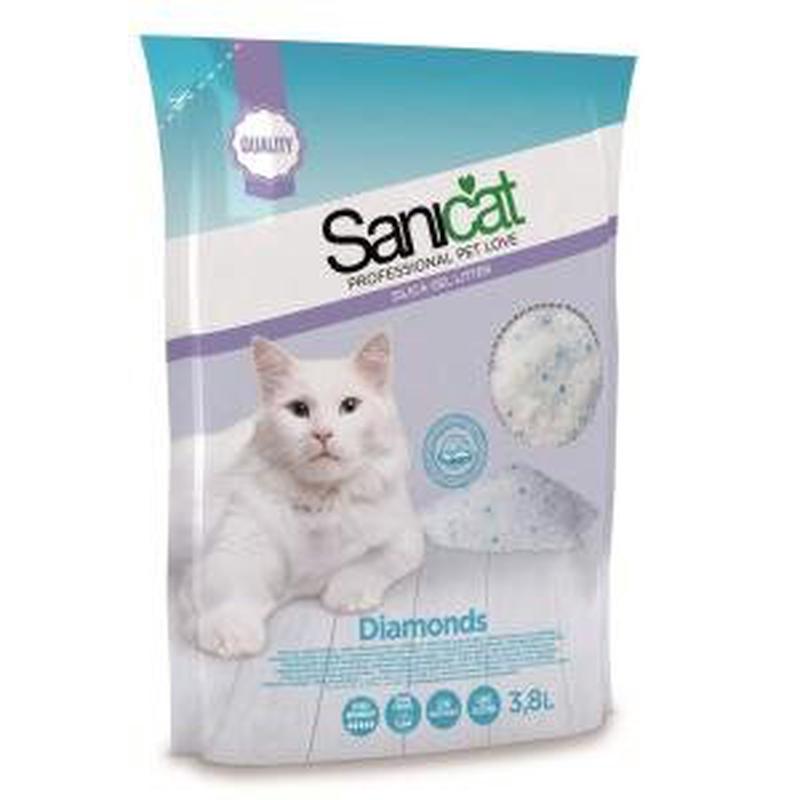 Sanicat: Diamonds Silica Gel Litter 3.8ltr