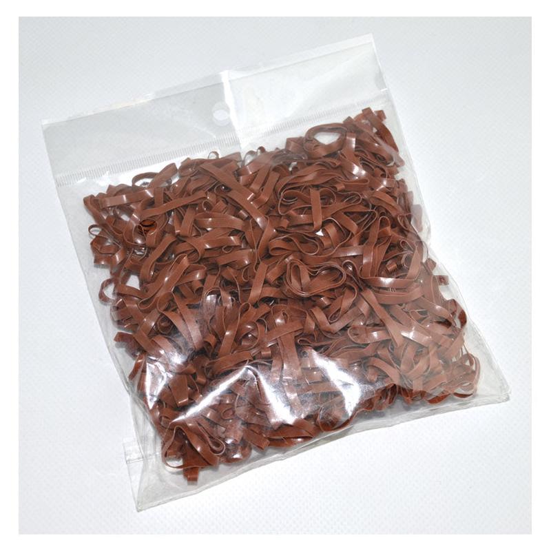 Lincoln Silicone Plaiting Bands 500: Brown