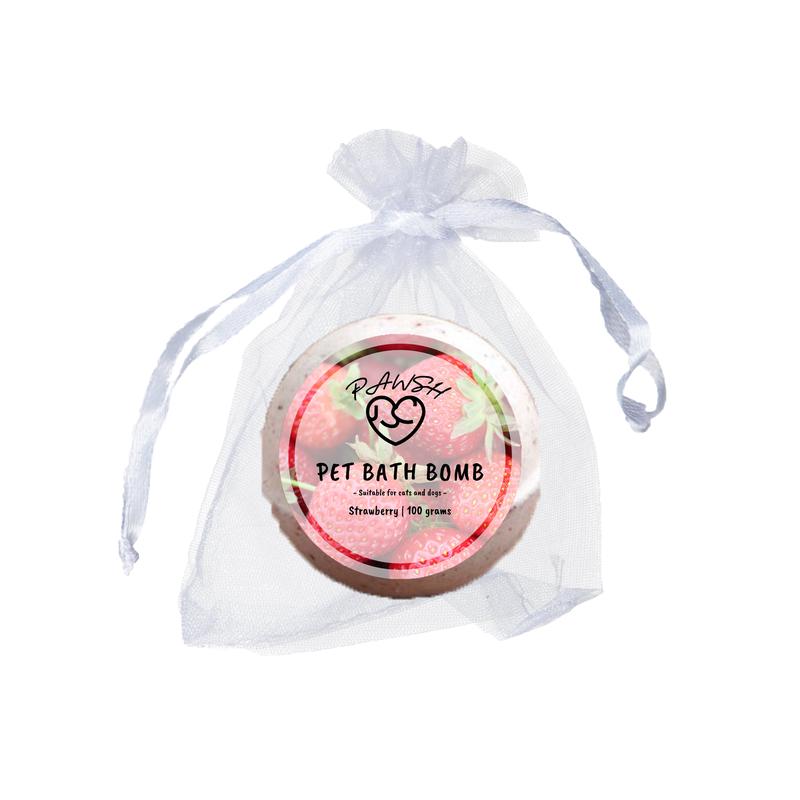 Organic Strawberry Bath Bomb