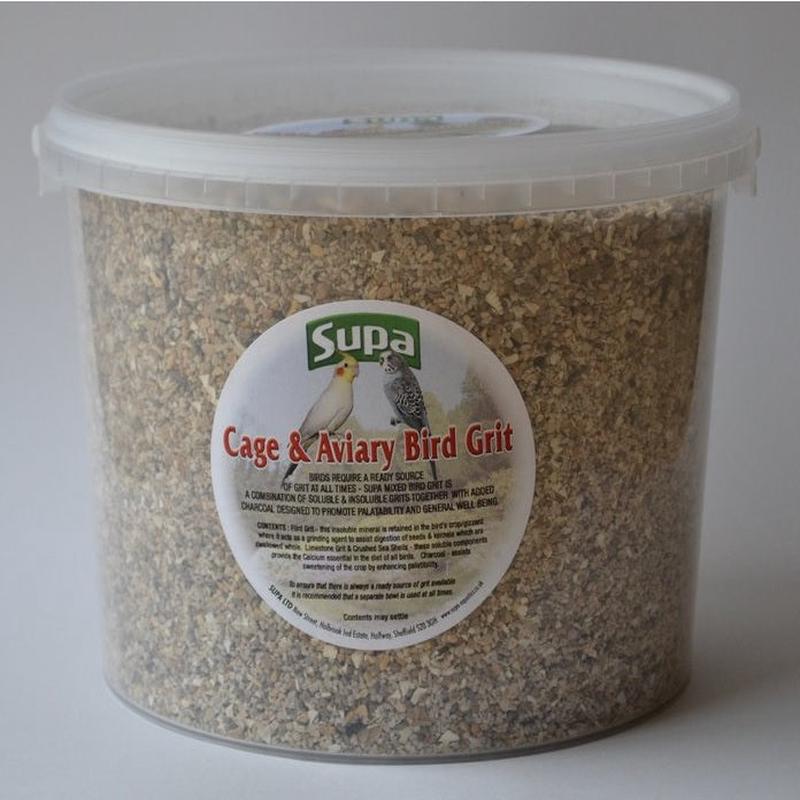 Supa: Cage & Aviary Bird Grit Tub 4.8kg/3ltr