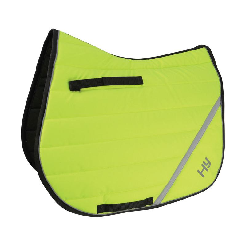 Hy Equestrian Reflector Comfort Pad Yellow