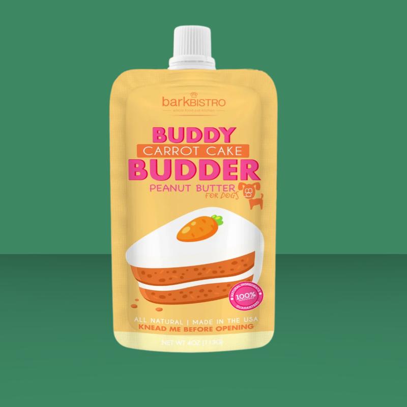 Bark Bistro Carrot Cake Budder Squeeze Pack 4oz