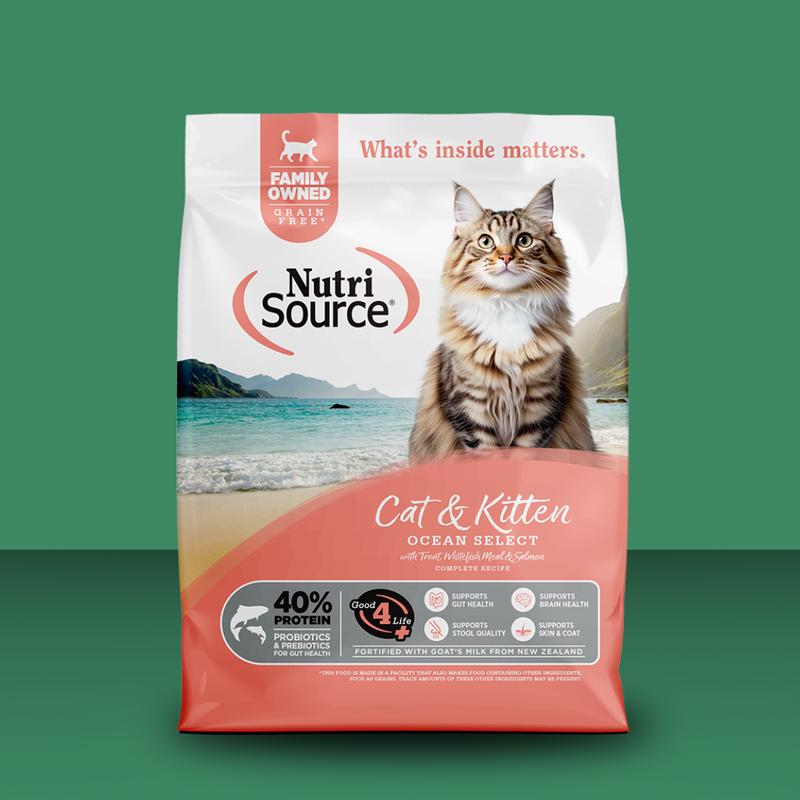 Nutrisource GF Cat & Kitten Ocean Select 4# S