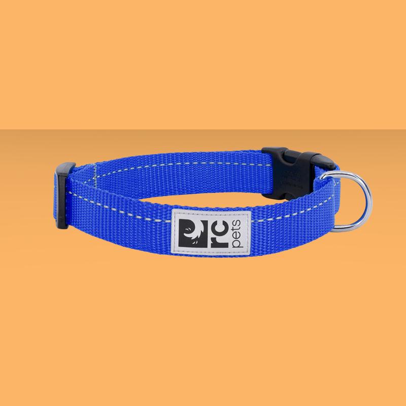 RC Pet Clip Collar Primary Royal Blue S