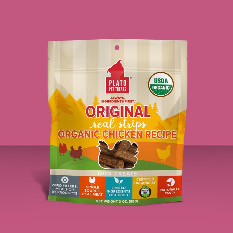 Plato Strips Organic Chicken 18oz S