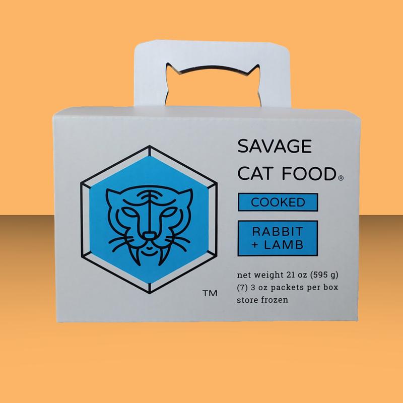 Savage Cat Gently Cooked Rabbit & Lamb Box 21oz