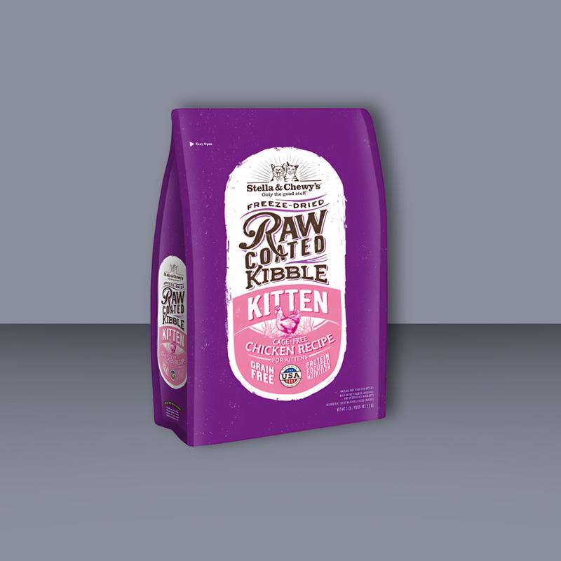Stella & Chewy\'s Cat Raw Coated Kibble Kitten Chicken 5#