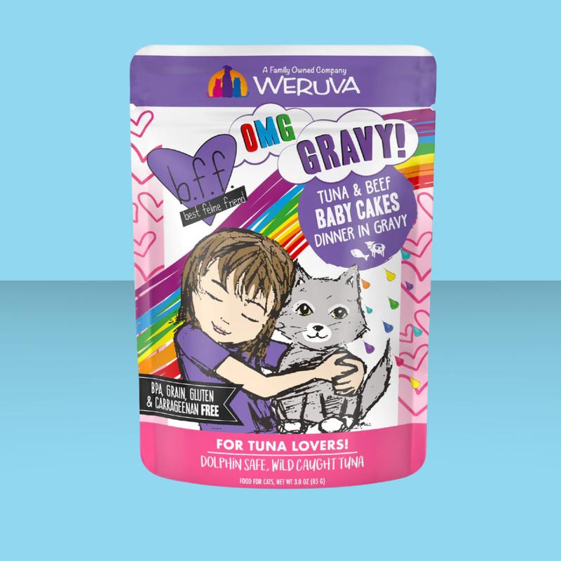 Weruva BFF OMG Baby-Cakes Tuna & Beef Pouch