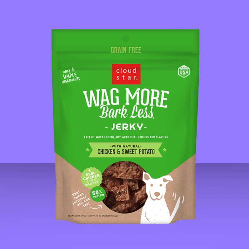 Cloud Star Wag More GF Jerky Chicken & Sweet Potato 10oz