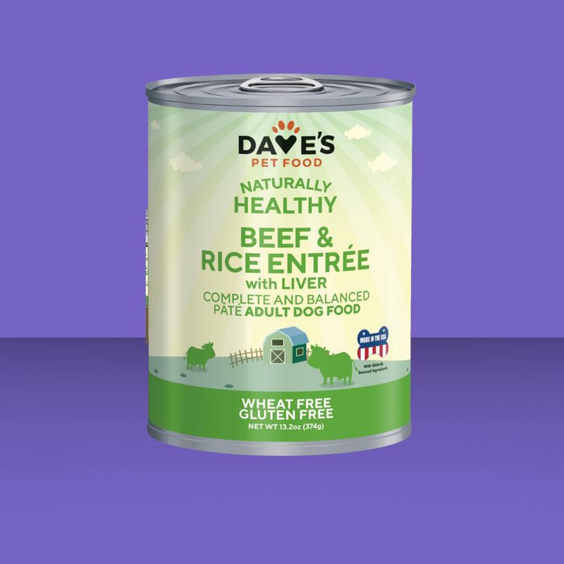 Dave\'s Healthy & Natural Beef & Rice 13oz