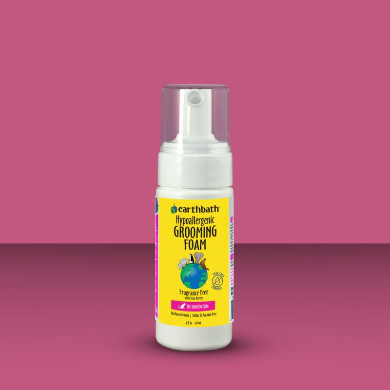 Earthbath Hypoallergenic Grooming Foam for Cats 4oz
