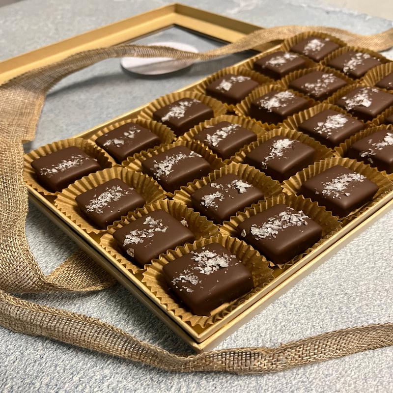 Sea Salt Caramels – 24 Piece Box