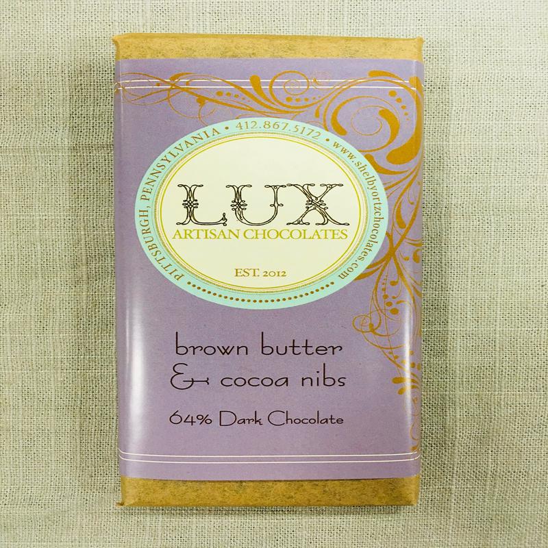 64% Dark Chocolate Brown Butter & Cocoa Nibs Bar