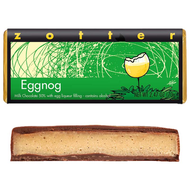 Zotter Eggnog Milk Chocolate Bar (Seasonal)