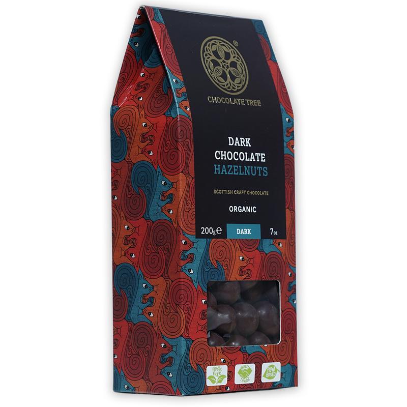 Chocolate Tree Dark Chocolate Covered Hazelnuts 70%