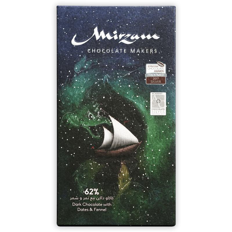 Mirzam Dark Chocolate Dates & Fennel 62%