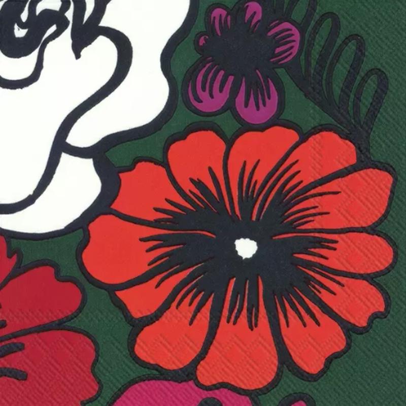 Marimekko Napkins - Dark Green