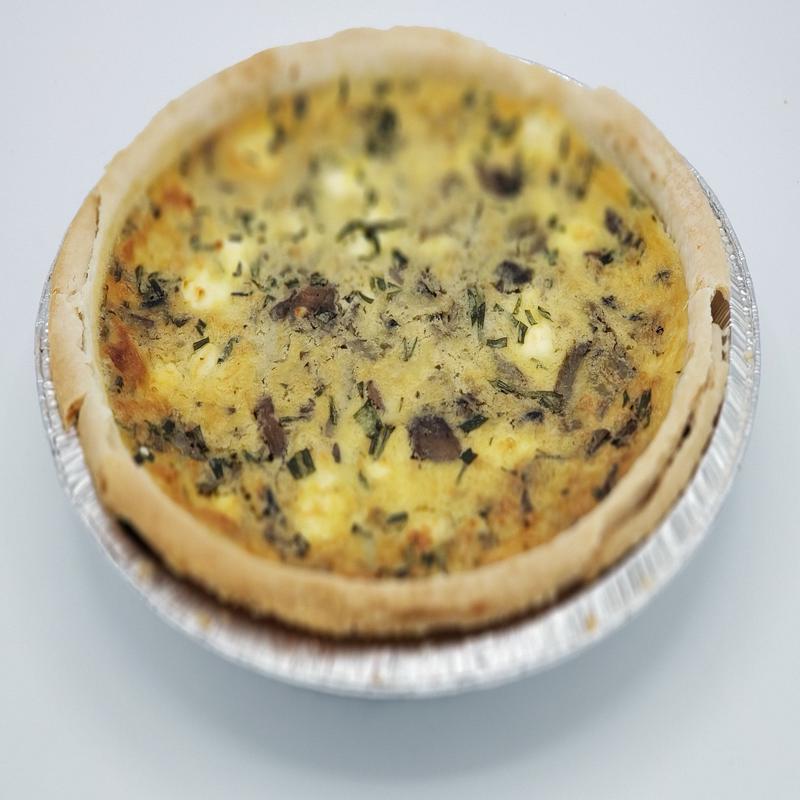 Mushroom & Goat Cheese Quiche