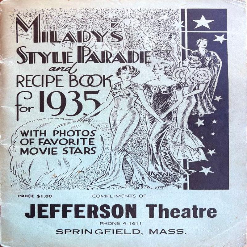 (*NEW ARRIVAL*) (Hollywood) Milady\'s Style Parade and Recipe Book for 1935