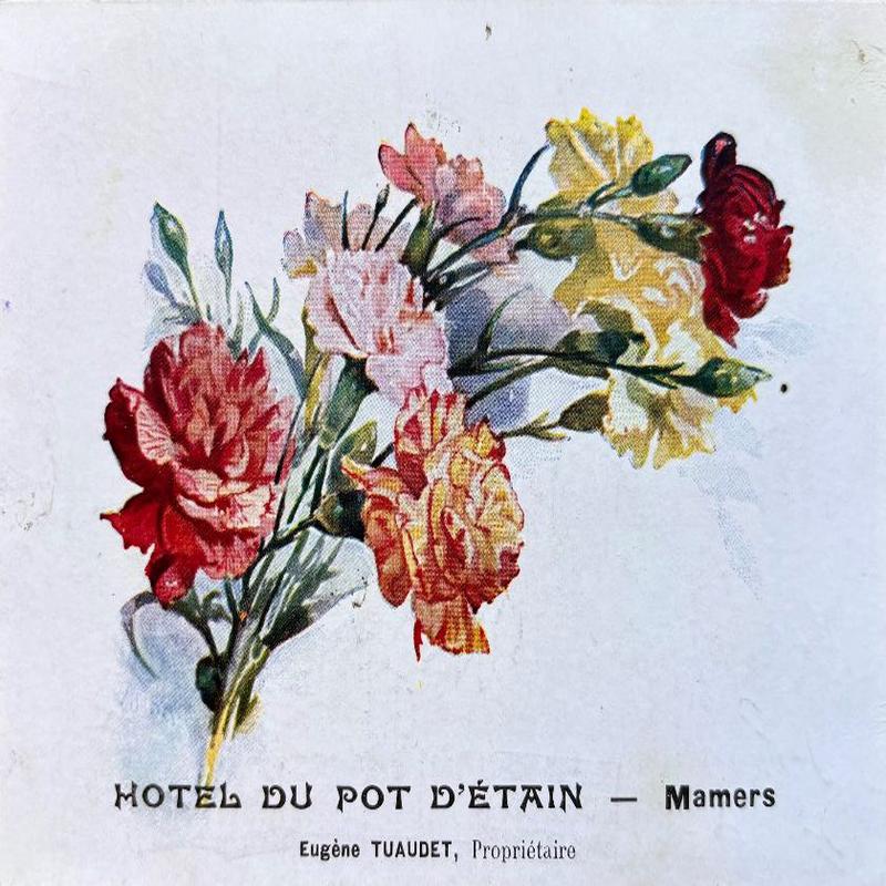 (*NEW ARRIVAL*) Hotel du Pot d\'Etain. Menu