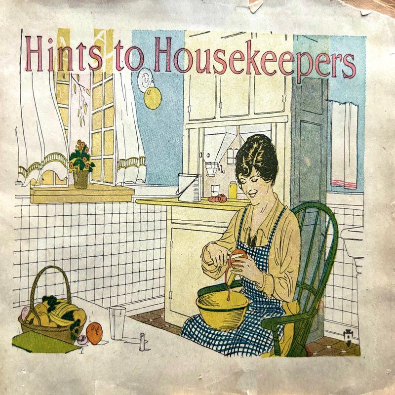 (*NEW ARRIVAL*) (Booklet - Health) Hints to Housekeepers