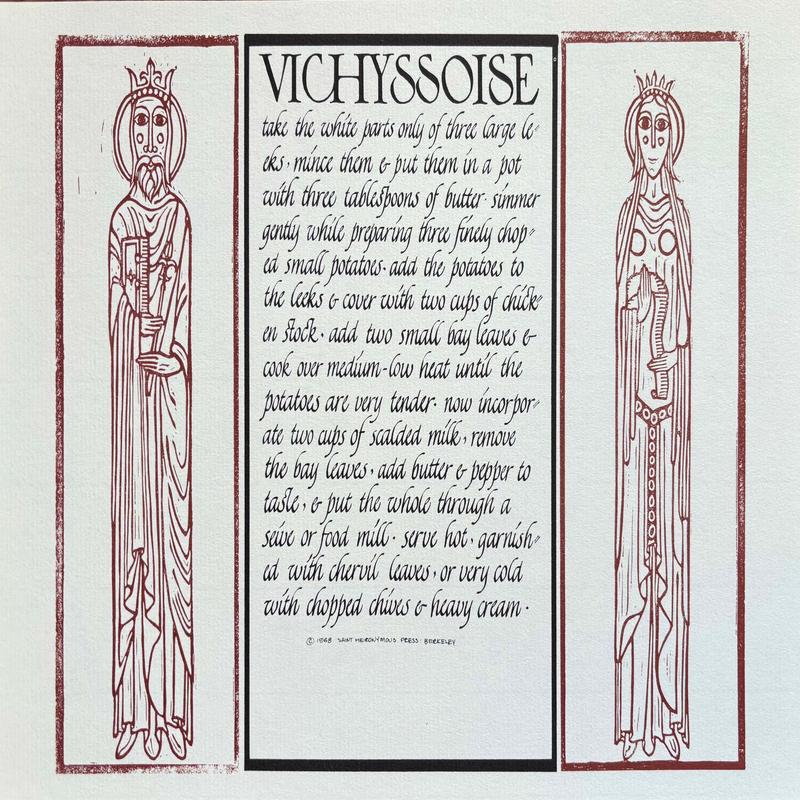 (*NEW ARRIVAL*) (Chez Panisse) Vichyssoise