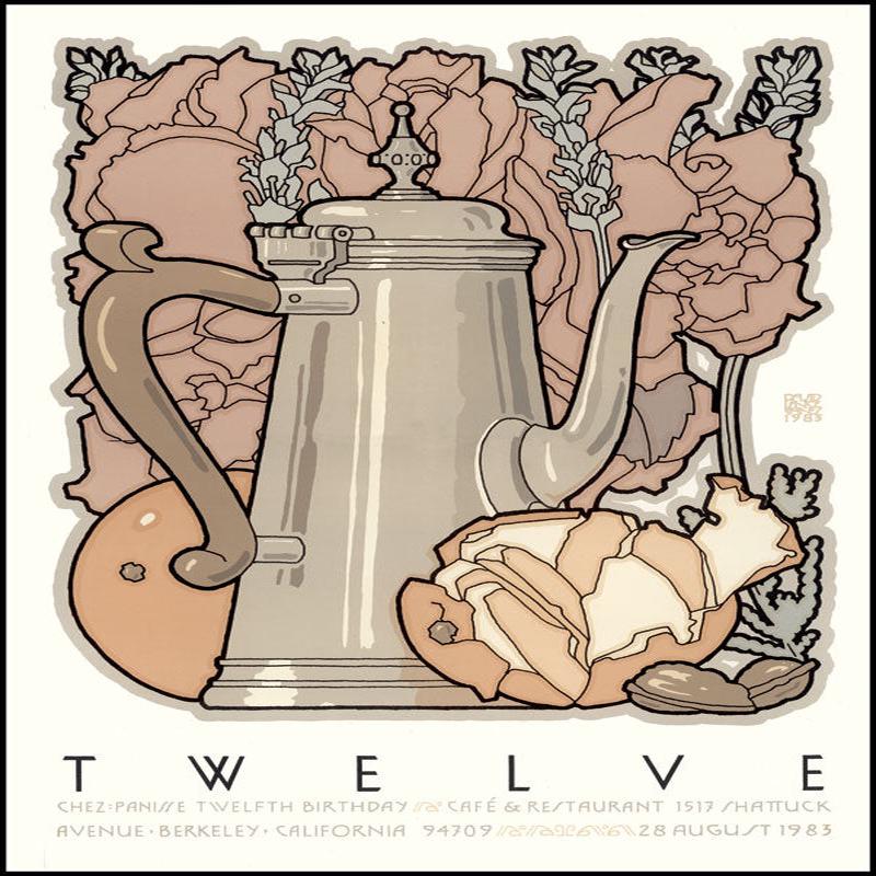 (*NEW ARRIVAL*) (Chez Panisse) David Lance Goines. TWELVE: Chez Panisse Twelfth Birthday *Signed*