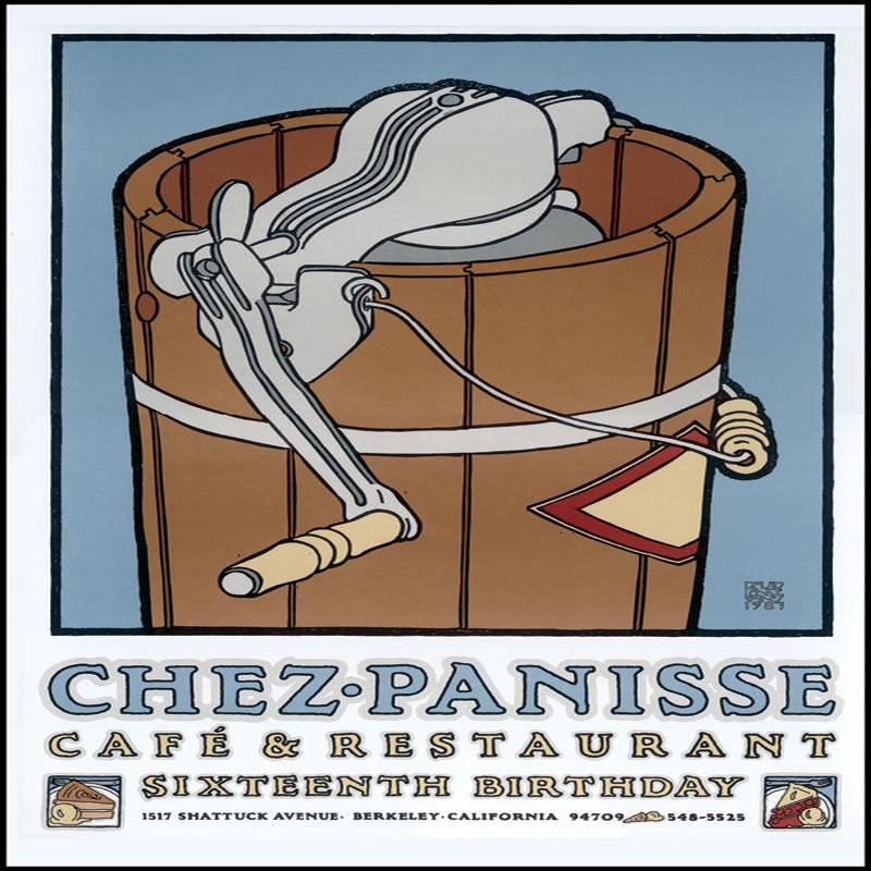 (*NEW ARRIVAL*) (Chez Panisse) David Lance Goines. Chez Panisse Sixteenth Birthday *Signed*