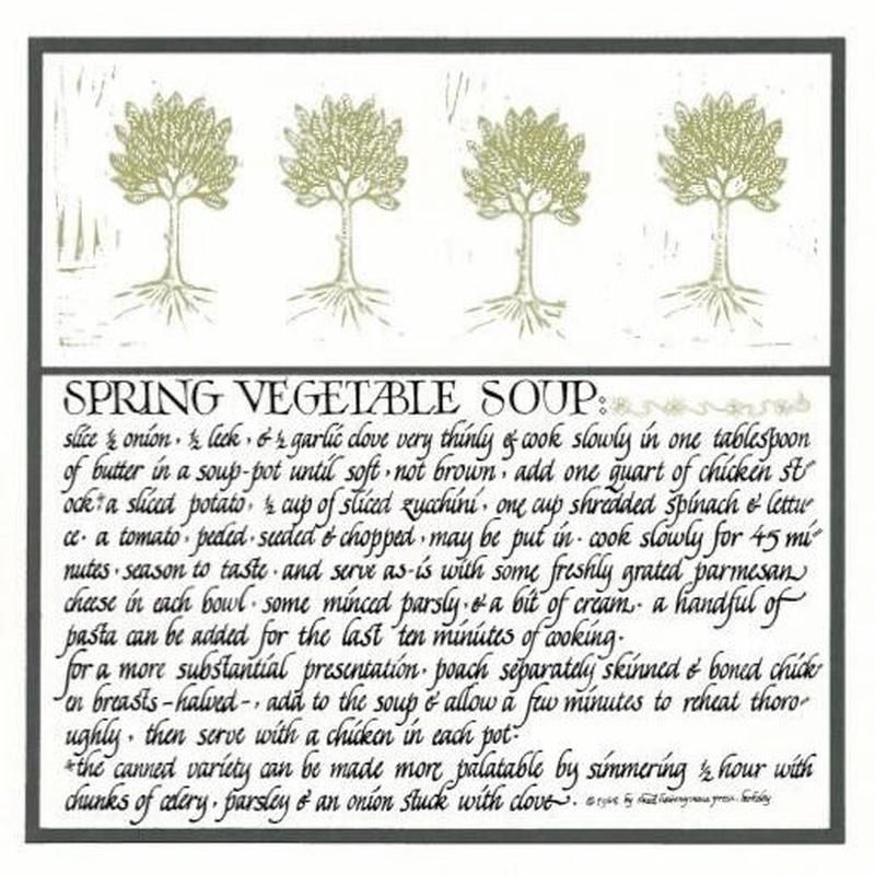 (*NEW ARRIVAL*) (Chez Panisse) Spring Vegetable Soup.