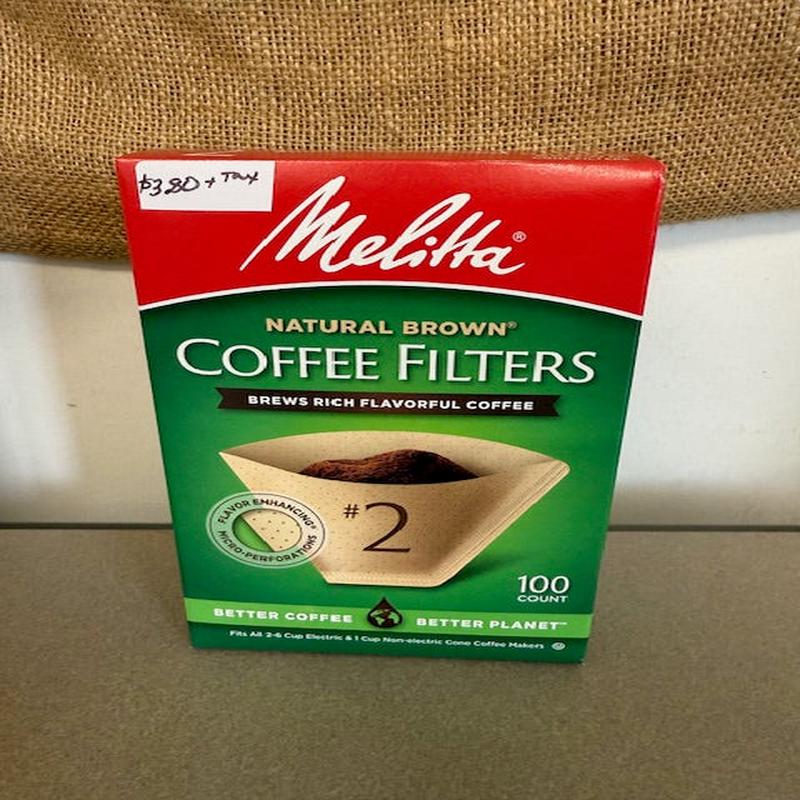 Melitta #2 coffee filters, 100ct Box