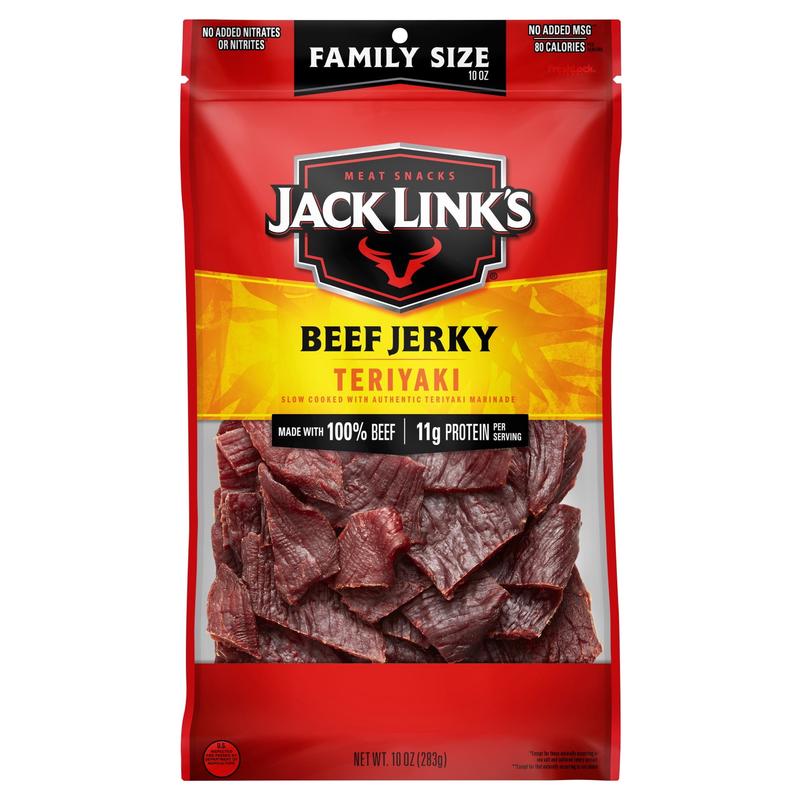 10 Ounce Jack Link\'s Teriyaki Beef Jerky 1/1 Count